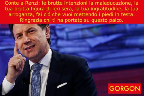 La satira del giorno: Conte risponde a Renzi